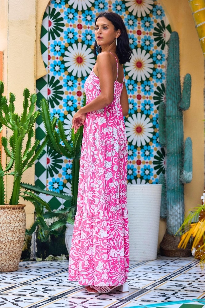 Robe Longue Bohème Rose