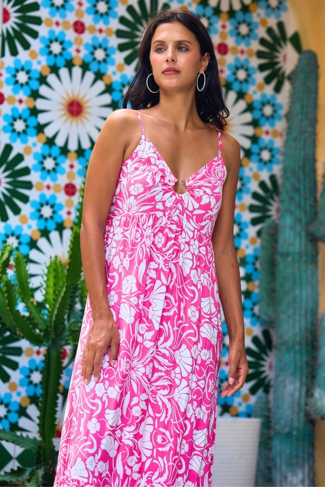 Robe Longue Bohème Rose