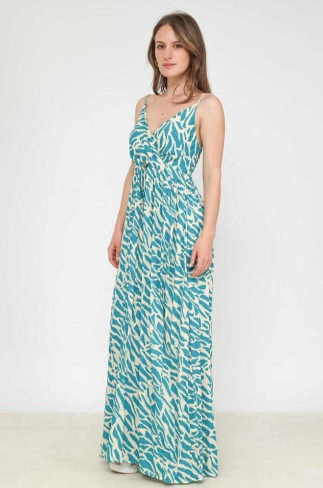 Robe Longue Fluide Imprimé Bohème