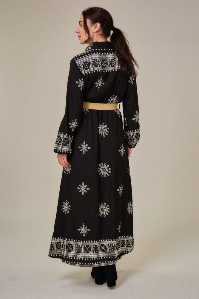 Robe Noire Longue Bohème