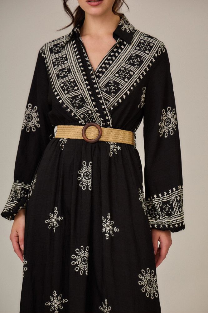 Robe Noire Longue Bohème