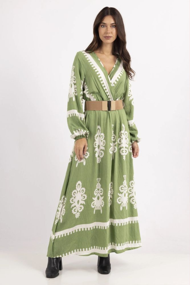 Robe Bohème Manche Longue