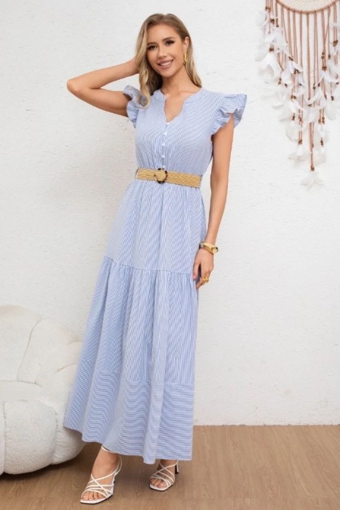 Robe Longue Bohème Bleu Marine