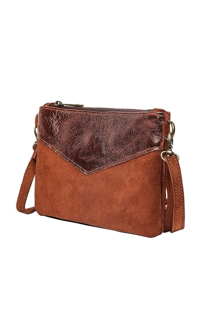 Pochette Bohème Cuir Suède