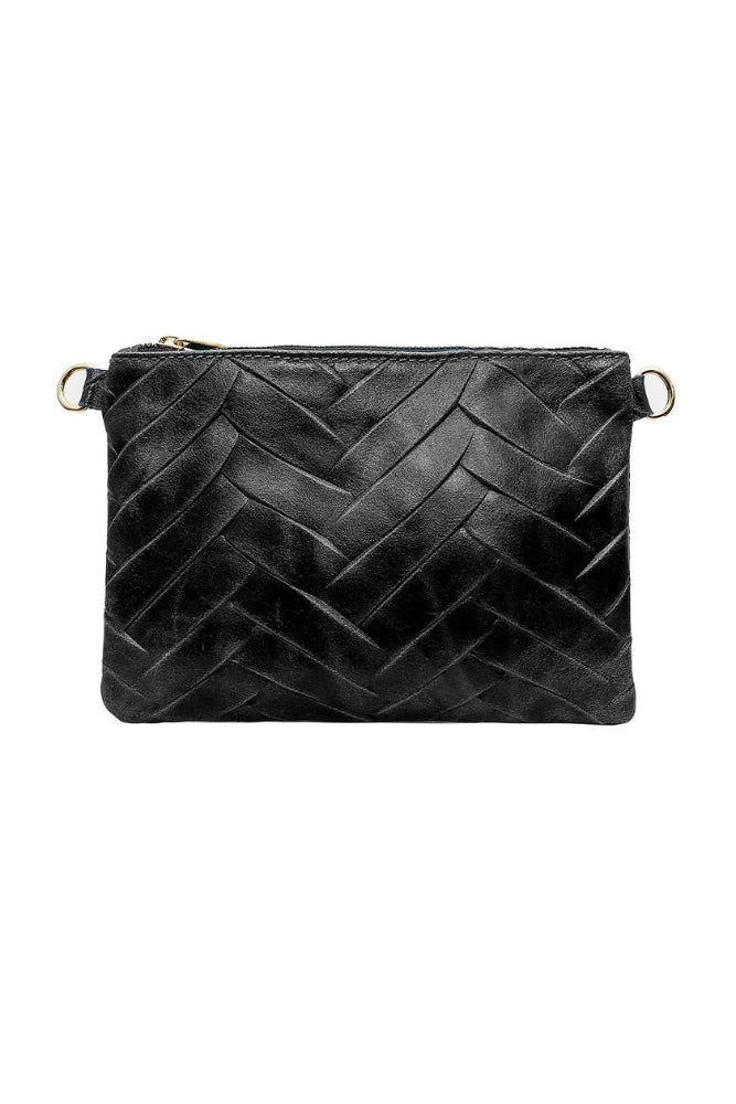Pochette Bohème Tressée - Noir