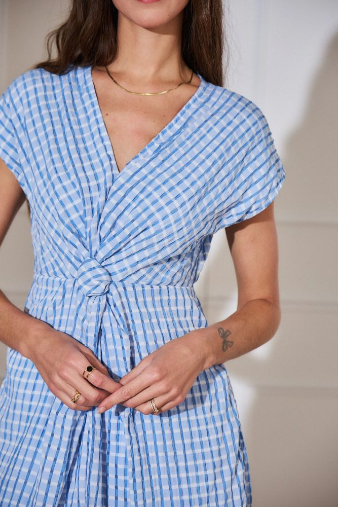 Robe Bohème Bleu Ciel