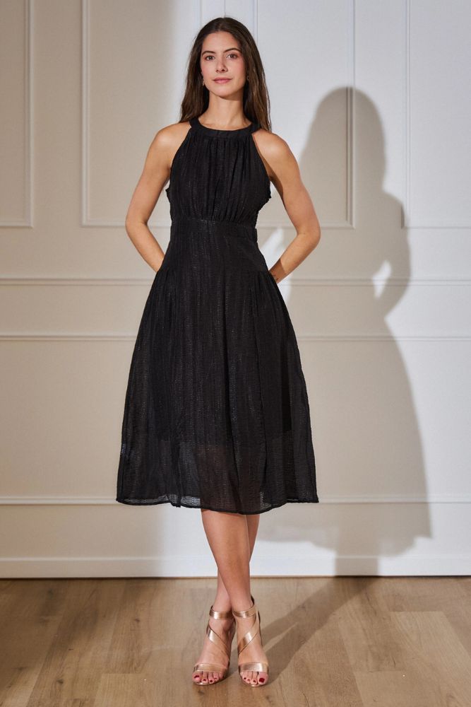 Robe Noire Bohème Chic