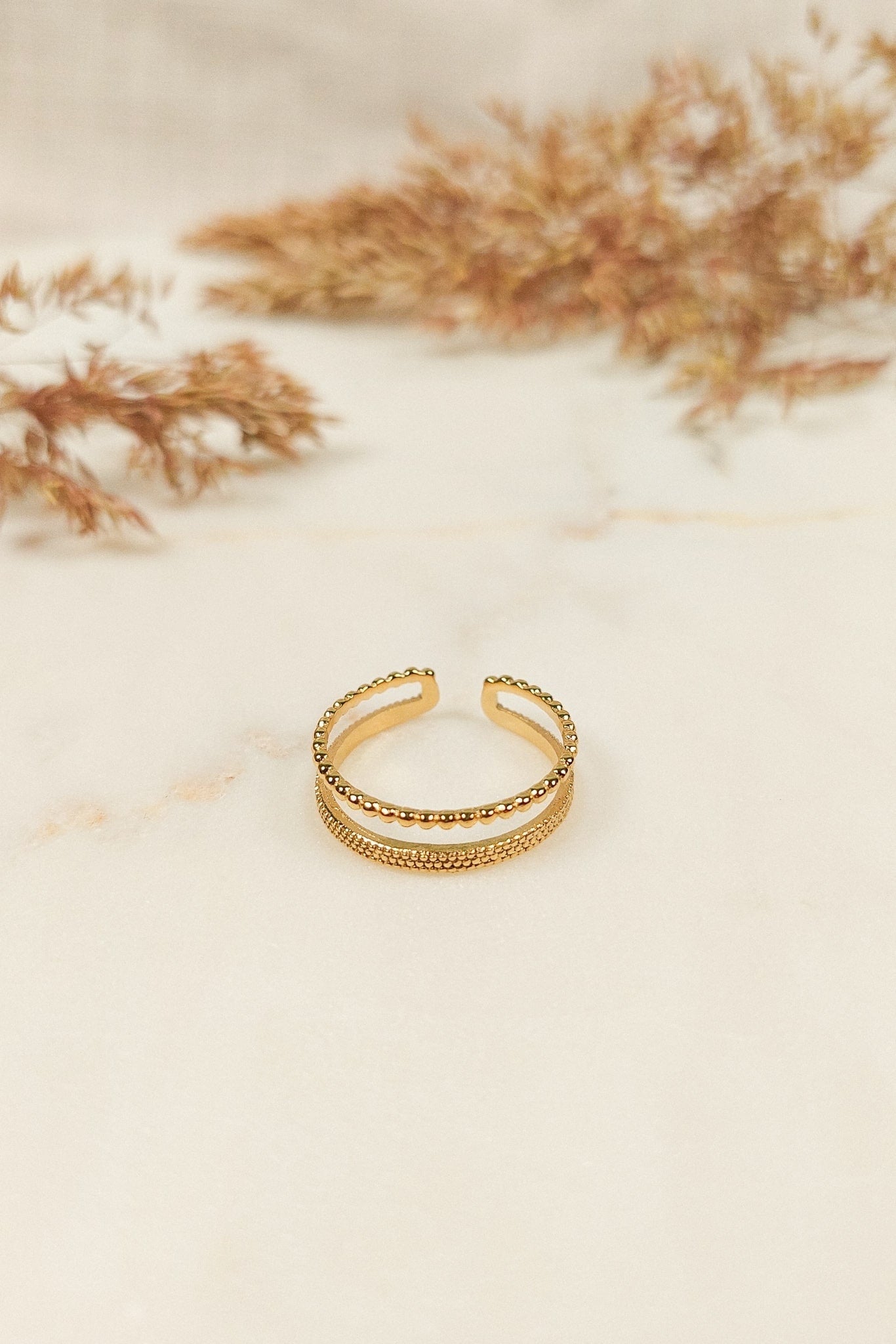Bague Anneau Double Bohème