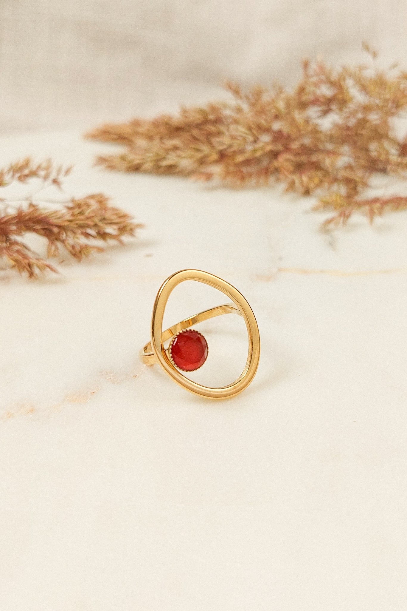 Bague Bohème Ovale Pierre