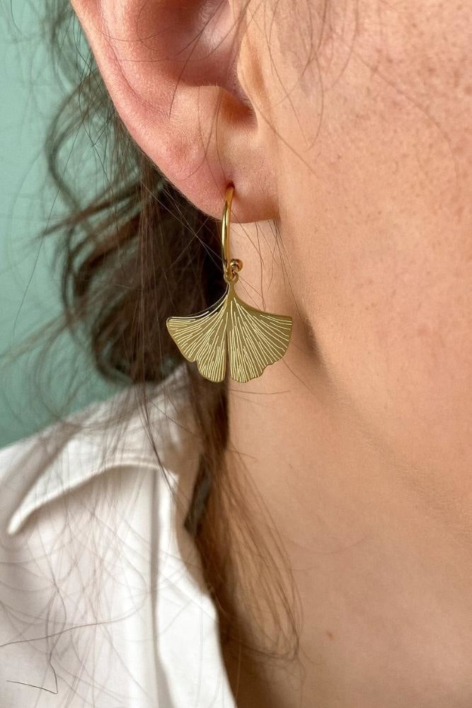 Boucles d’oreilles Bohème Ginkgo