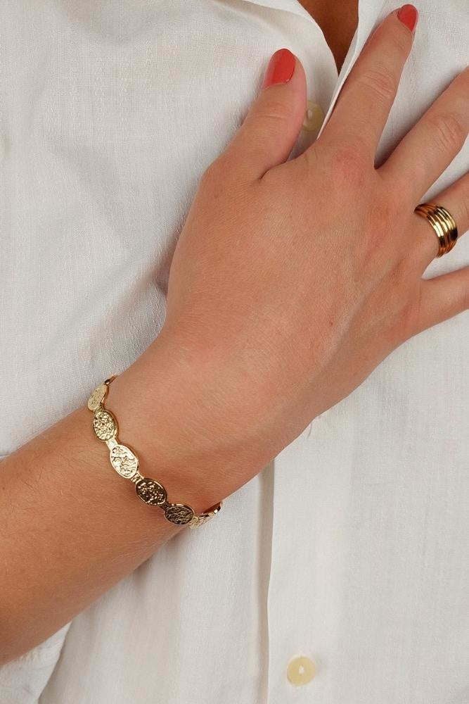 Bracelet Jonc Bohème Doré