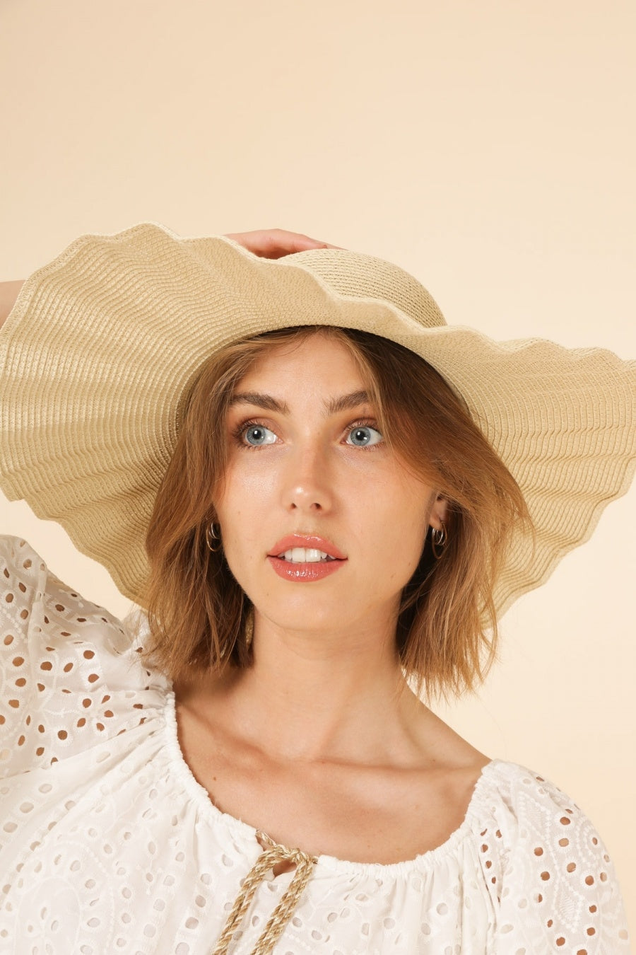 Chapeau Bohème Chic - Beige / Ajustable