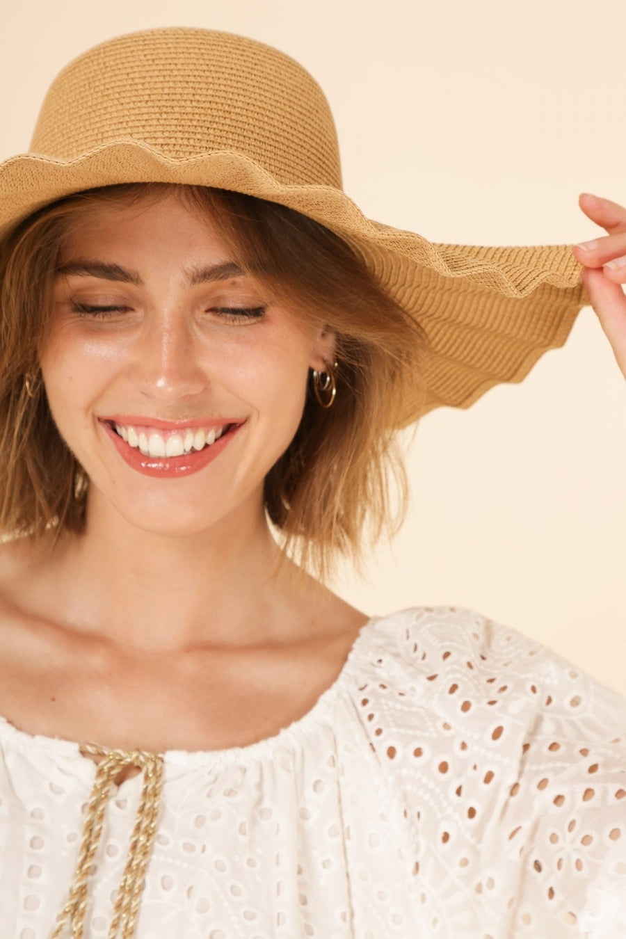 Chapeau Bohème Chic - Camel / Ajustable