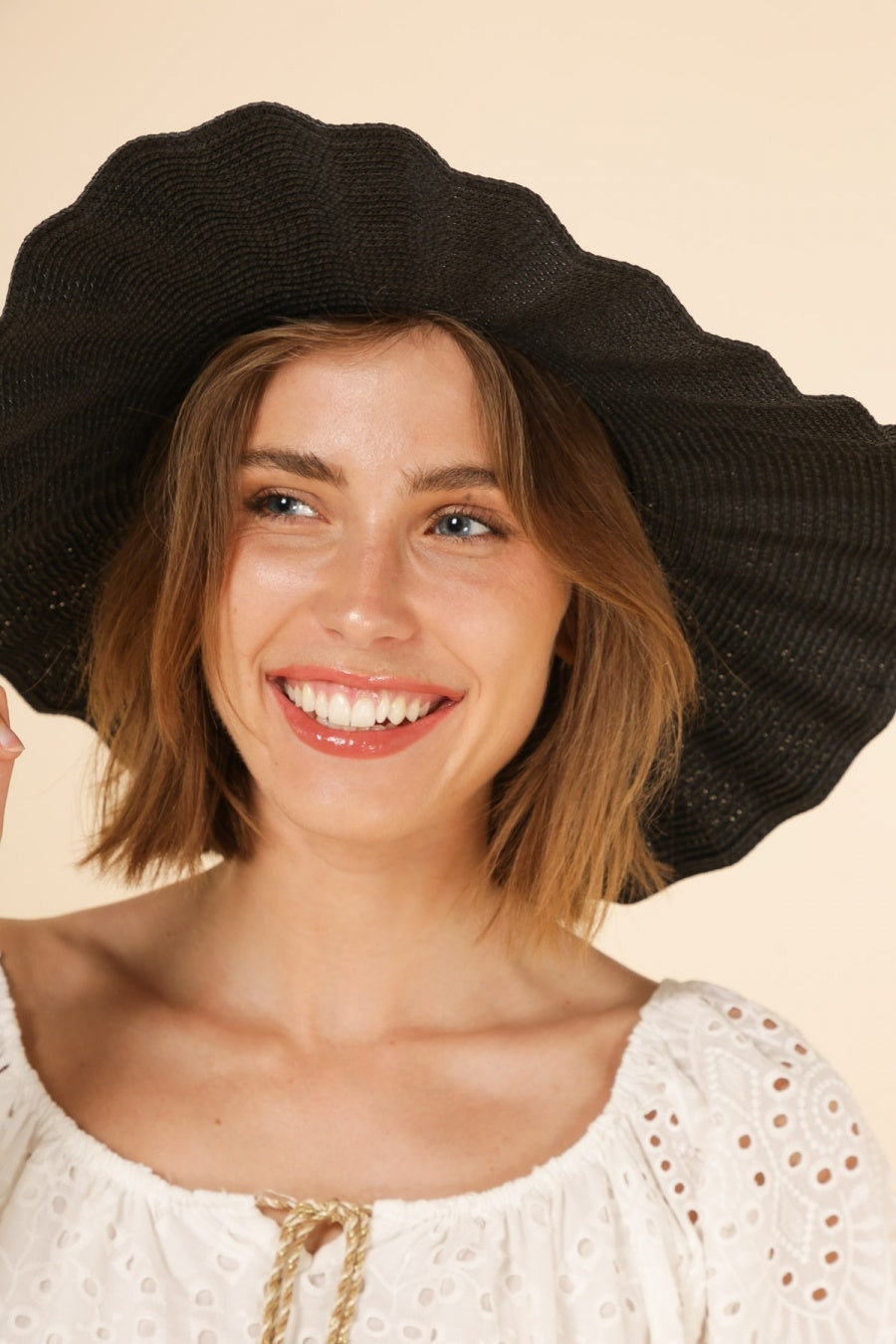 Chapeau Bohème Chic - Noir / Ajustable