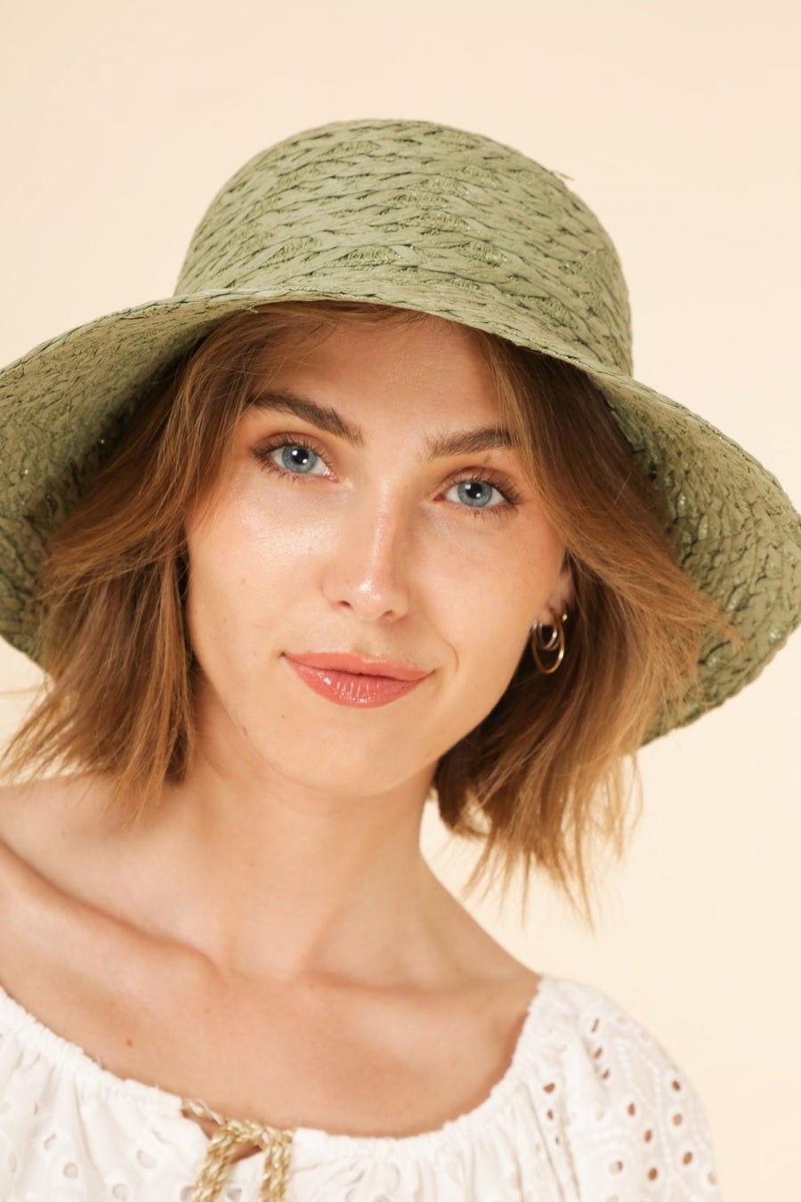 Chapeau Cloche Bohème - Vert / Ajustable
