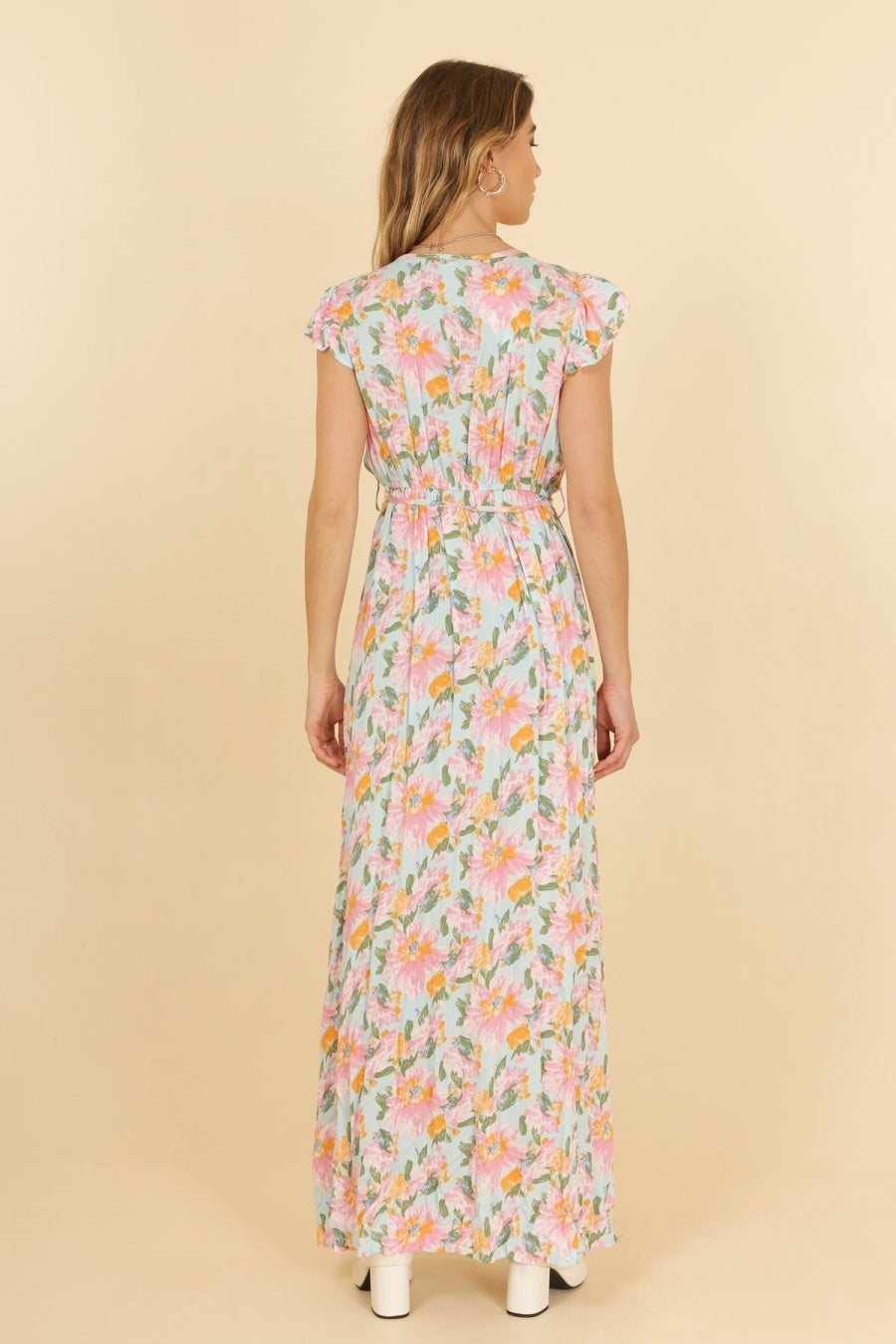 Robe Bohème Longue Bleu Ciel