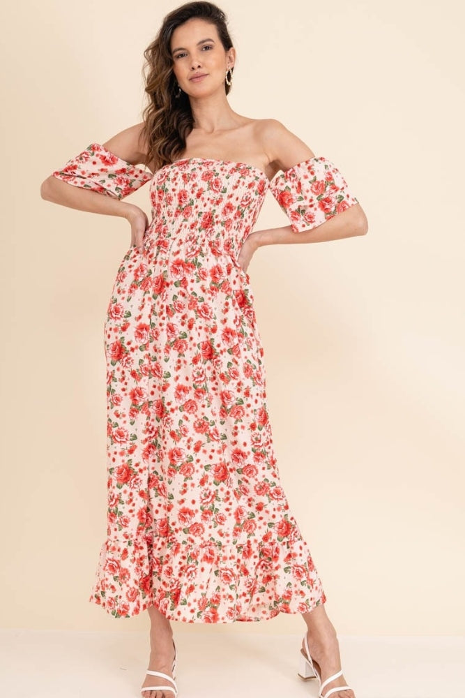 Robe Fleurie Bohème Romantique - S