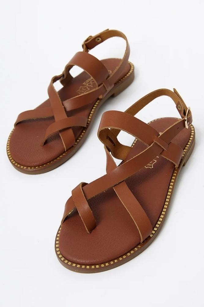 Sandales Bohème Chic - 36 / Camel