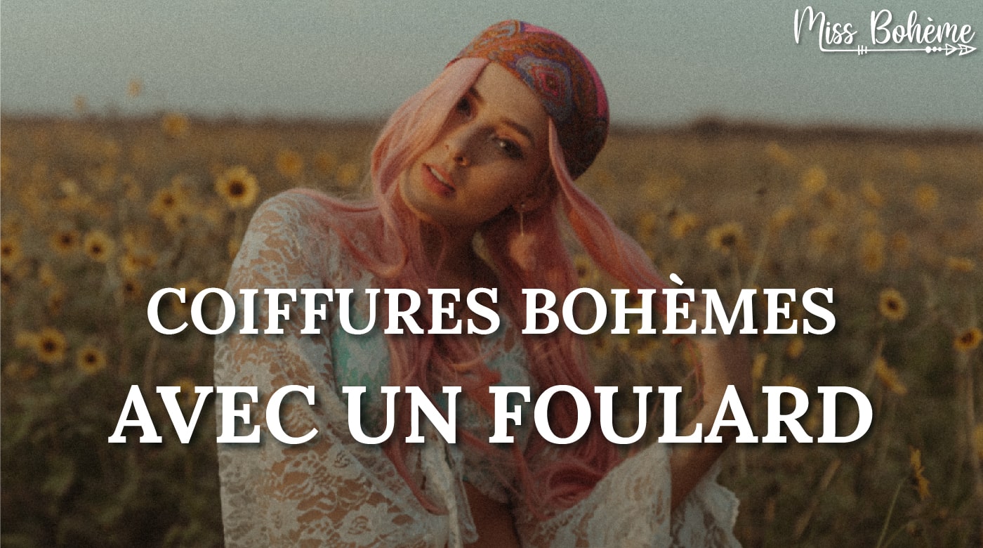 foulard cheveux boheme