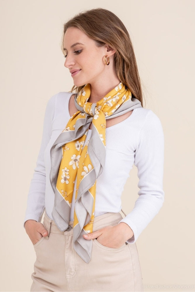 Foulard Carré Bohème Fleur