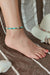 Bracelet Cheville Bohème Turquoise
