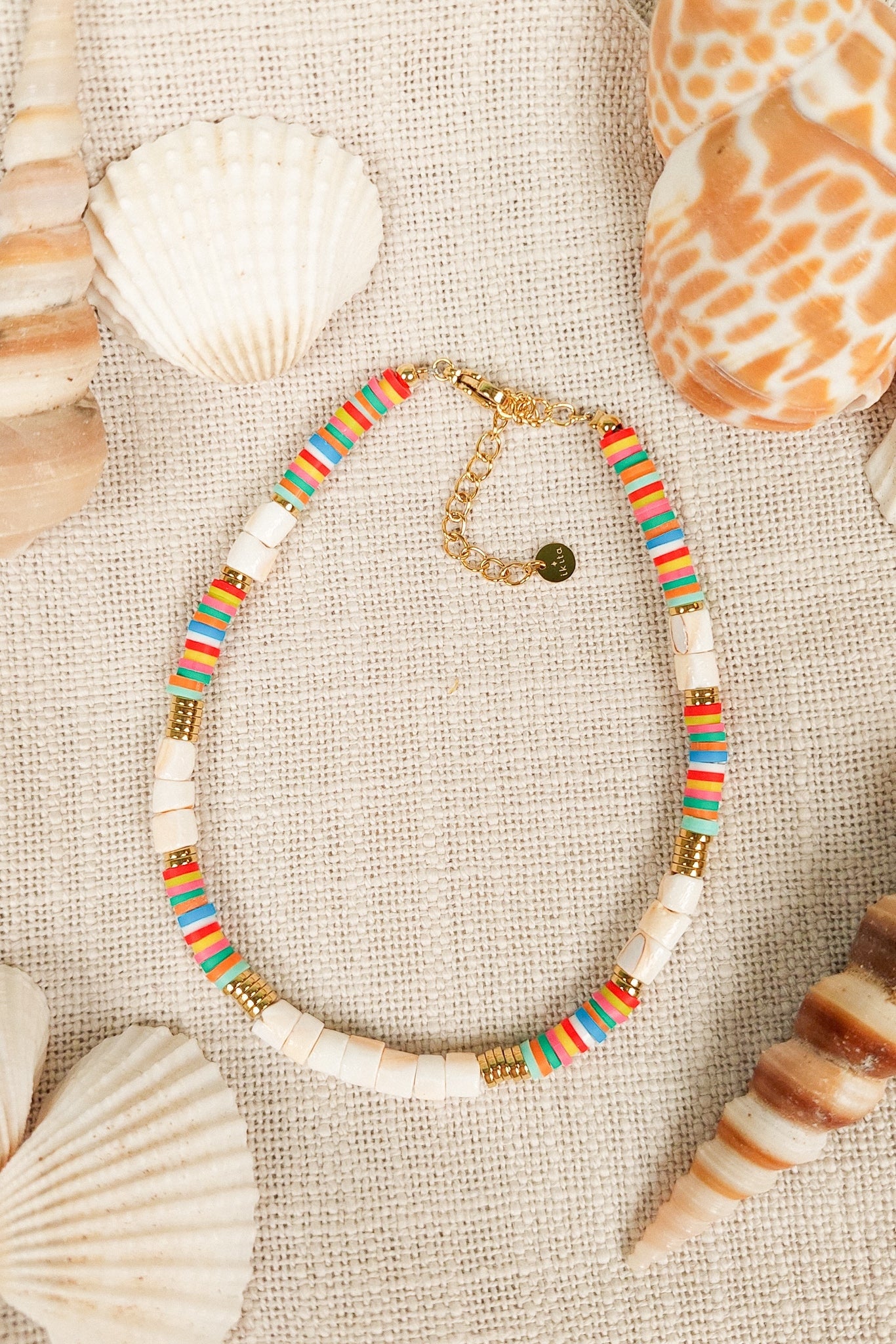 Bracelet Cheville Perles Coquillage