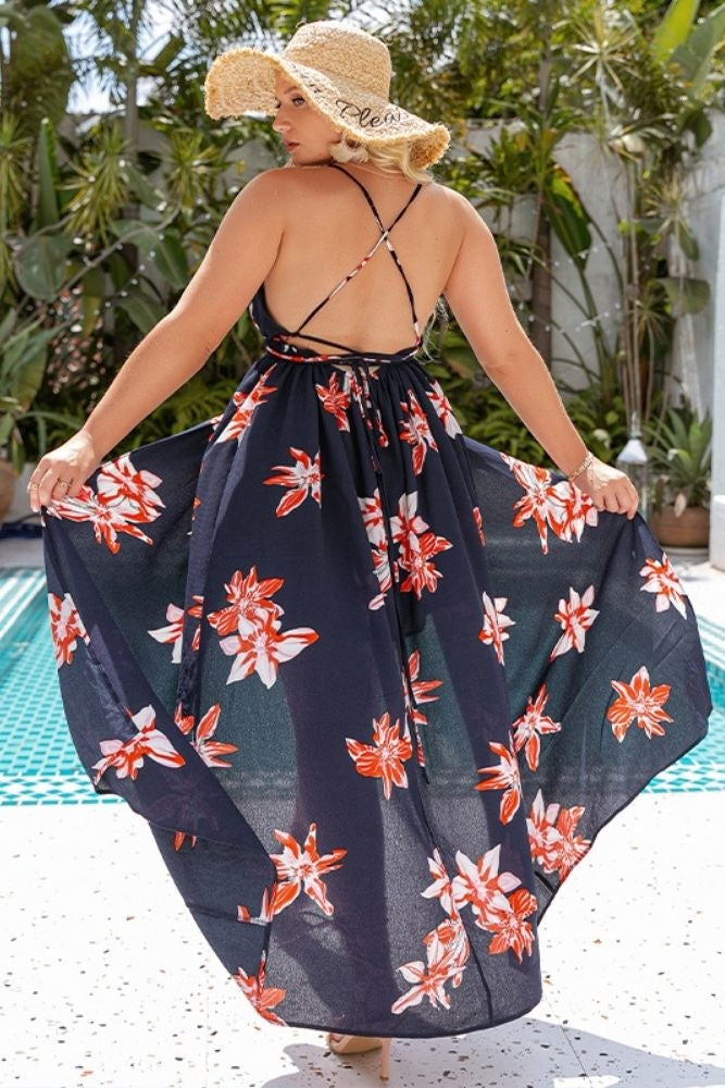 Robe longue été discount pas cher grande taille